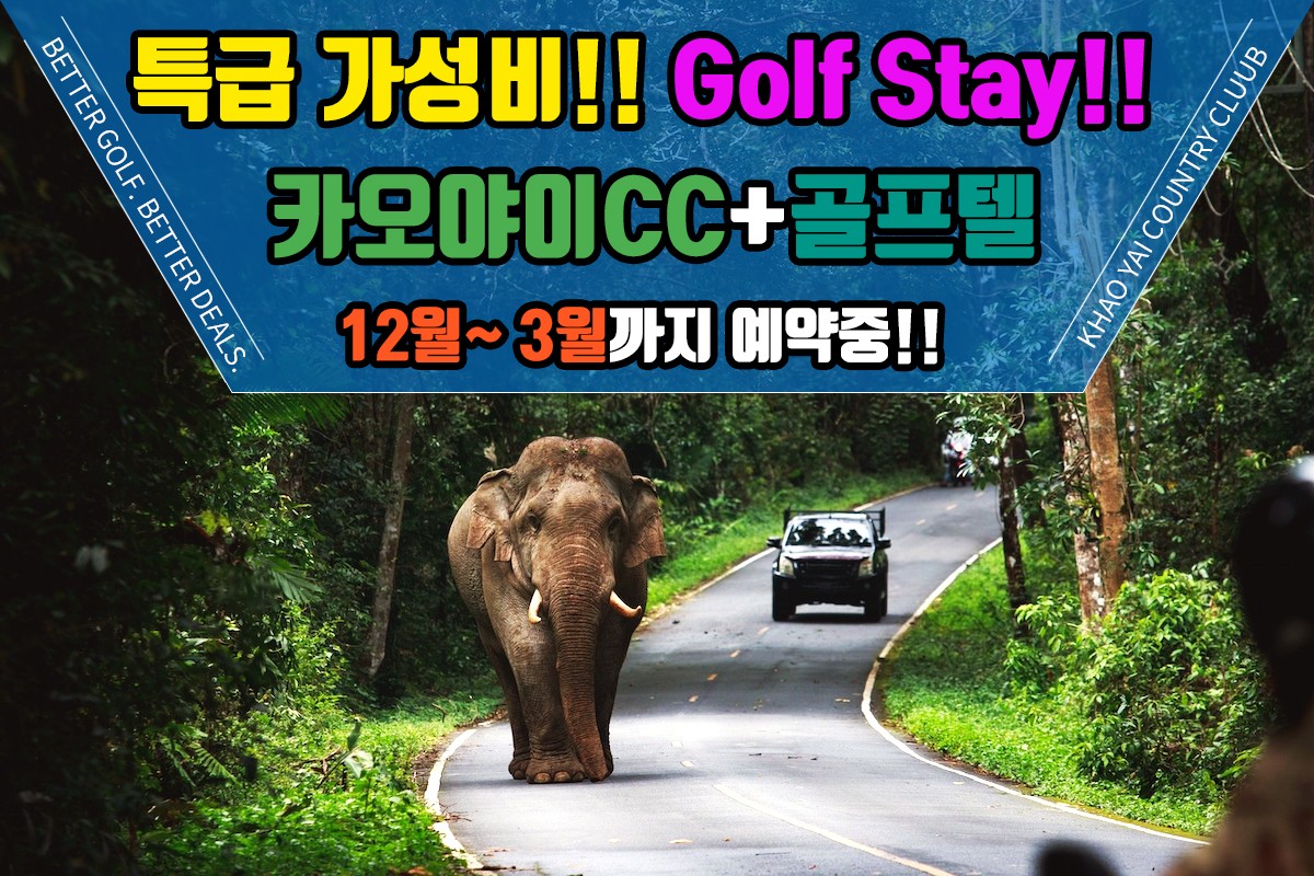 [방콕] 청정지역 카오야이CC&리조트
