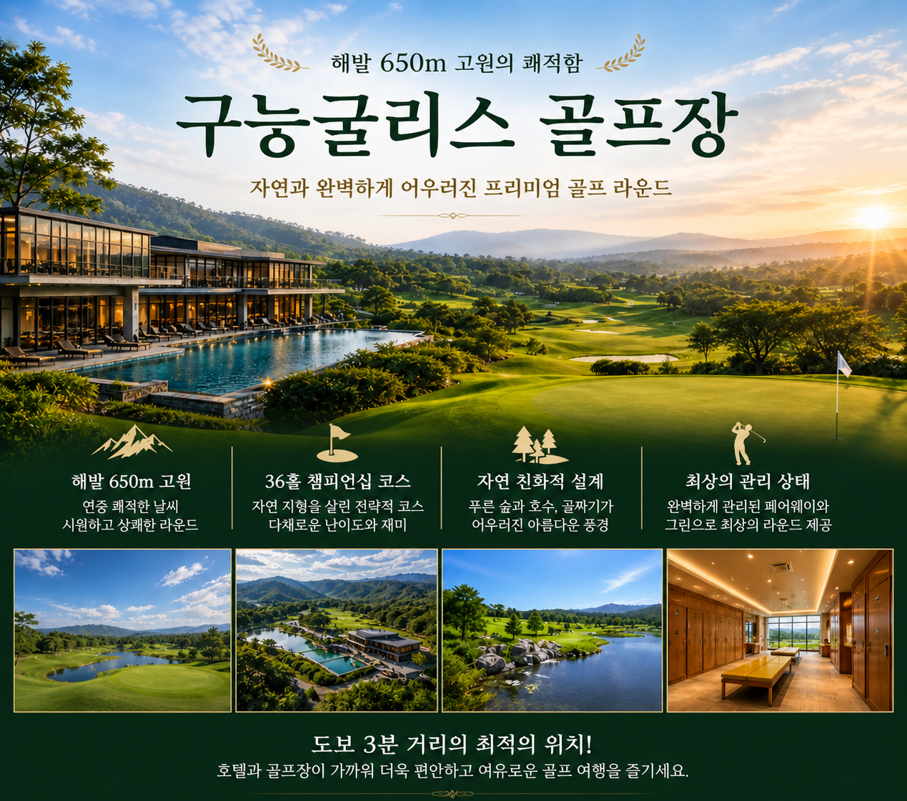 인도네시아 자연과 완벽하게 어우러진 프리미엄 구능굴리스 골프