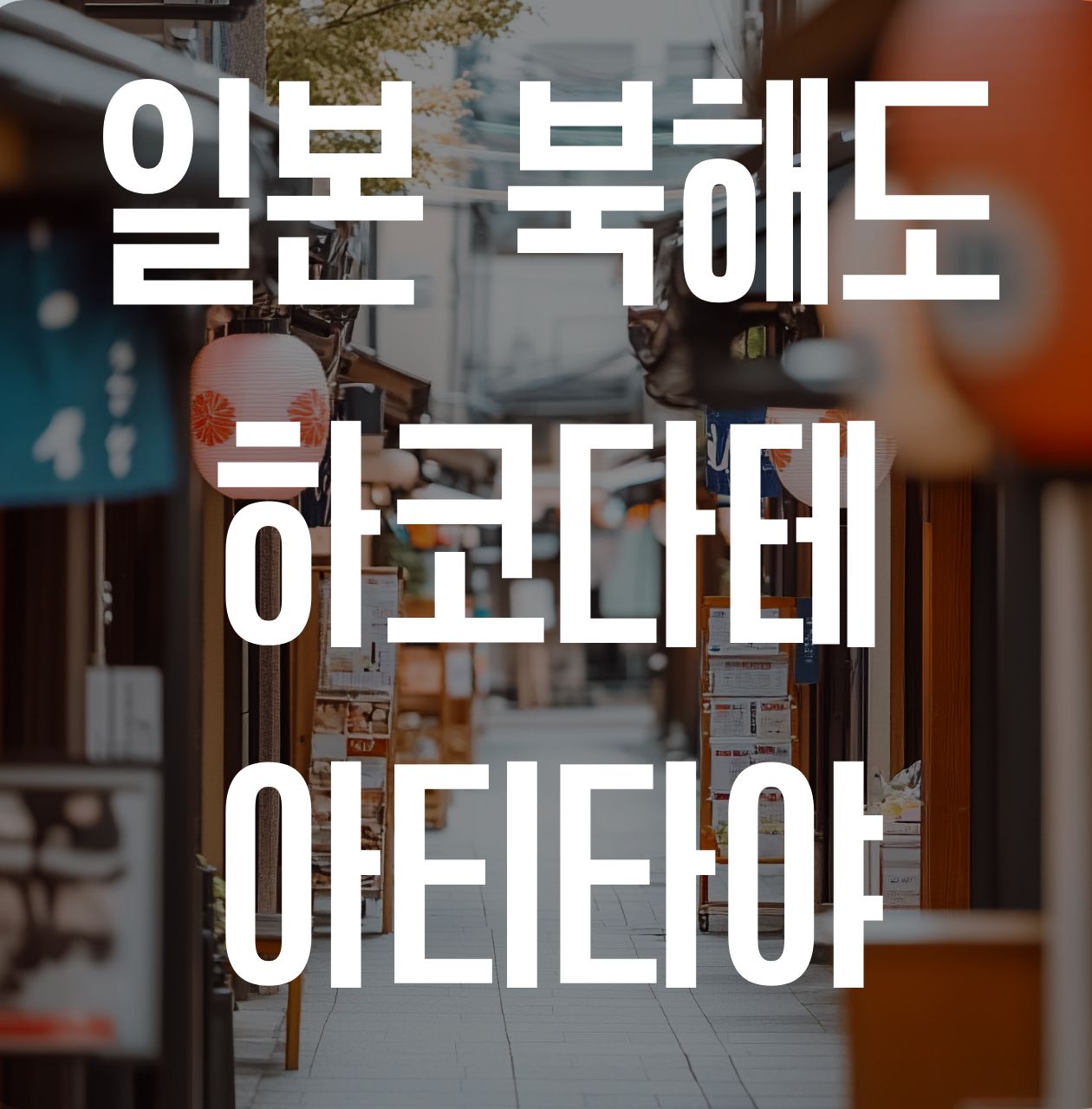 일본 북해도 하코다테 아티타야 1박2일